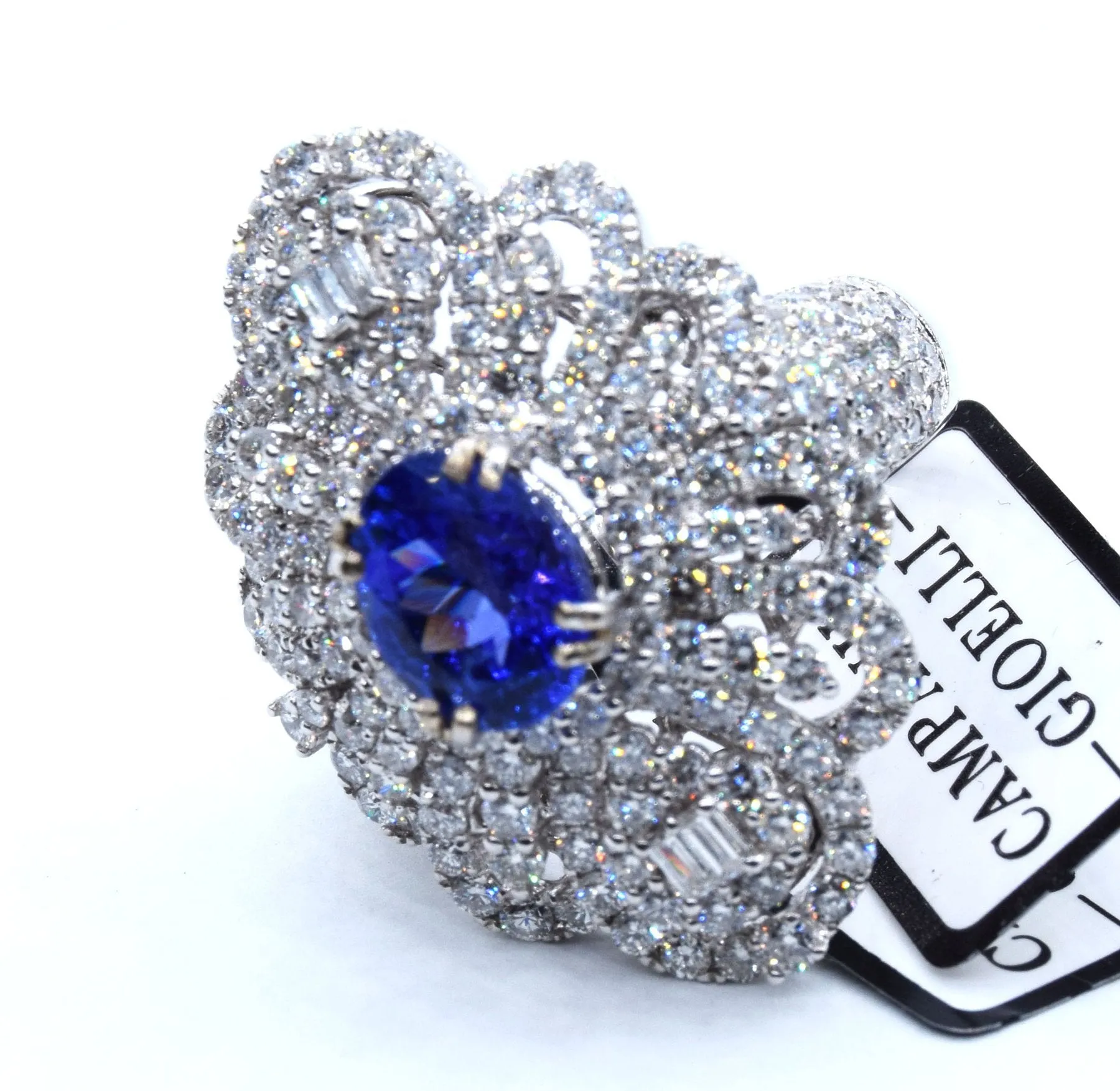 Bague en or avec tanzanite et diamants sold by 58 Facettes product image thumbnail 4