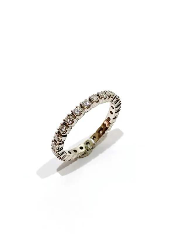 Alliance Tour Diamants en or blanc sold by 58 Facettes