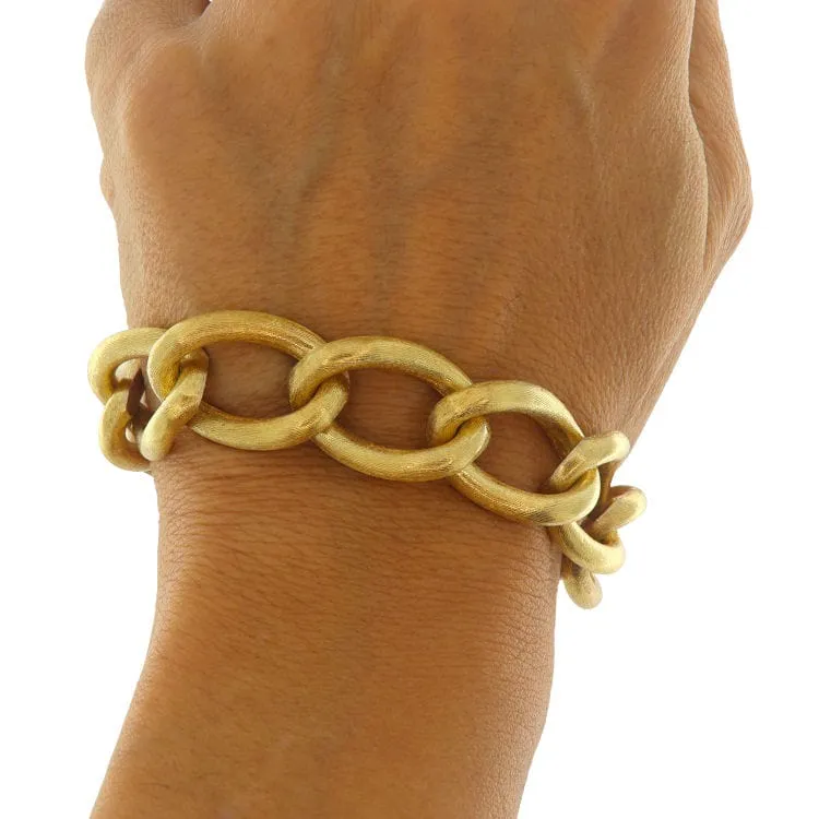 Bracelet à maillons en or jaune sold by 58 Facettes product image thumbnail 2