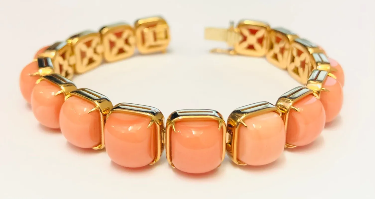 Bracelet en or et corail sold by 58 Facettes