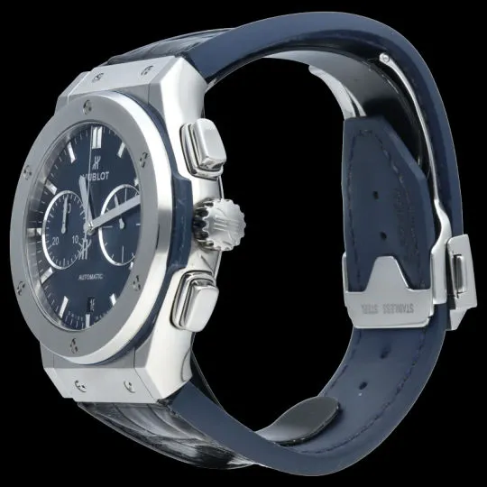 Hublot Montre Classic Fusion 45 Chronograph Titanium Blue sold by 58 Facettes product image thumbnail 3