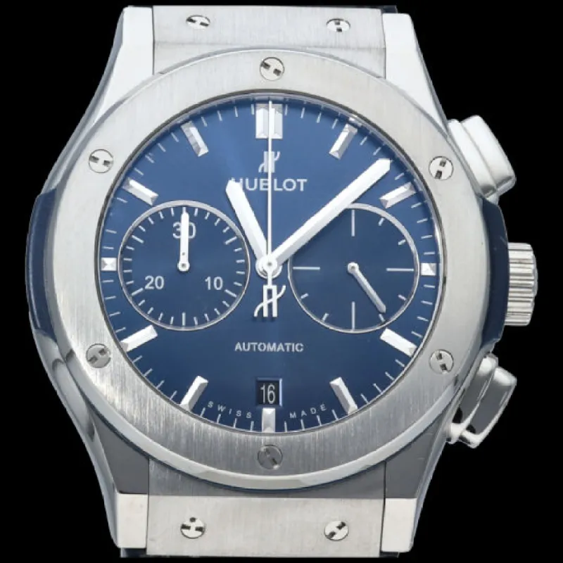 Hublot Montre Classic Fusion 45 Chronograph Titanium Blue sold by 58 Facettes