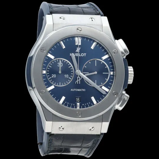 Hublot Montre Classic Fusion 45 Chronograph Titanium Blue sold by 58 Facettes product image thumbnail 5