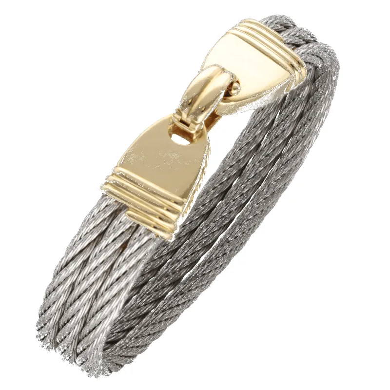 FRED - Bracelet vintage force 10 en or jaune et acier vers 1990 sold by 58 Facettes