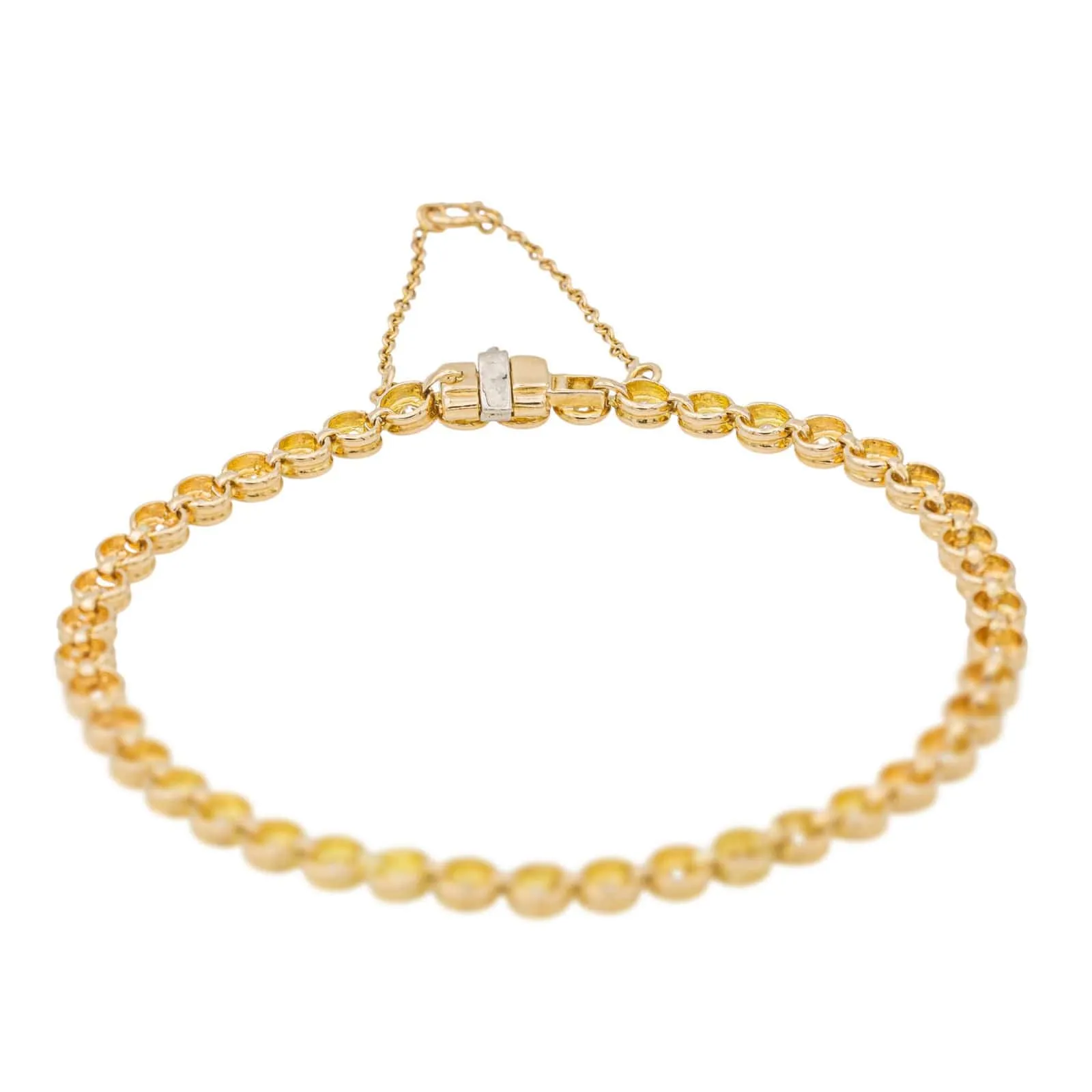 Bracelet Tennis Or jaune Diamant sold by 58 Facettes product image thumbnail 5