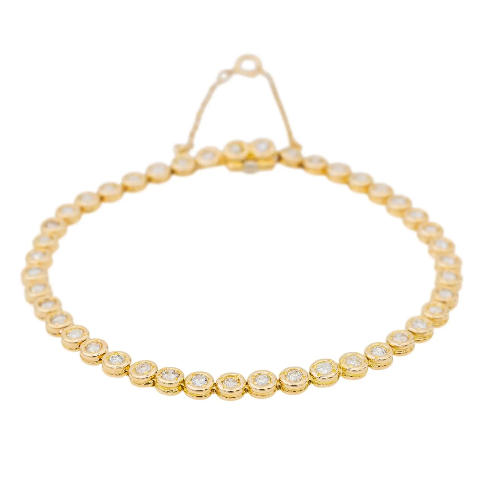 Bracelet Tennis Or jaune Diamant sold by 58 Facettes product image thumbnail 2