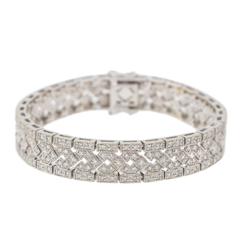 Bracelet Or blanc Diamant sold by 58 Facettes