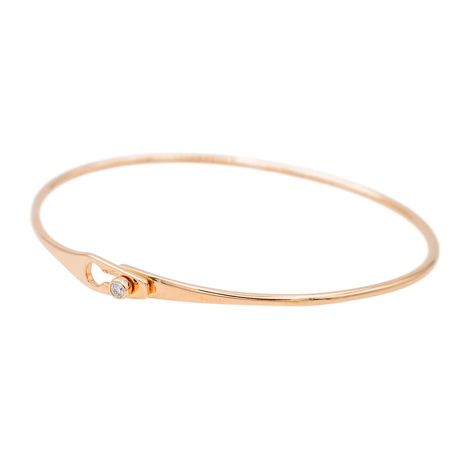 Dinh Van Bracelet Jonc Serrure Or rose Diamant sold by 58 Facettes product image thumbnail 3