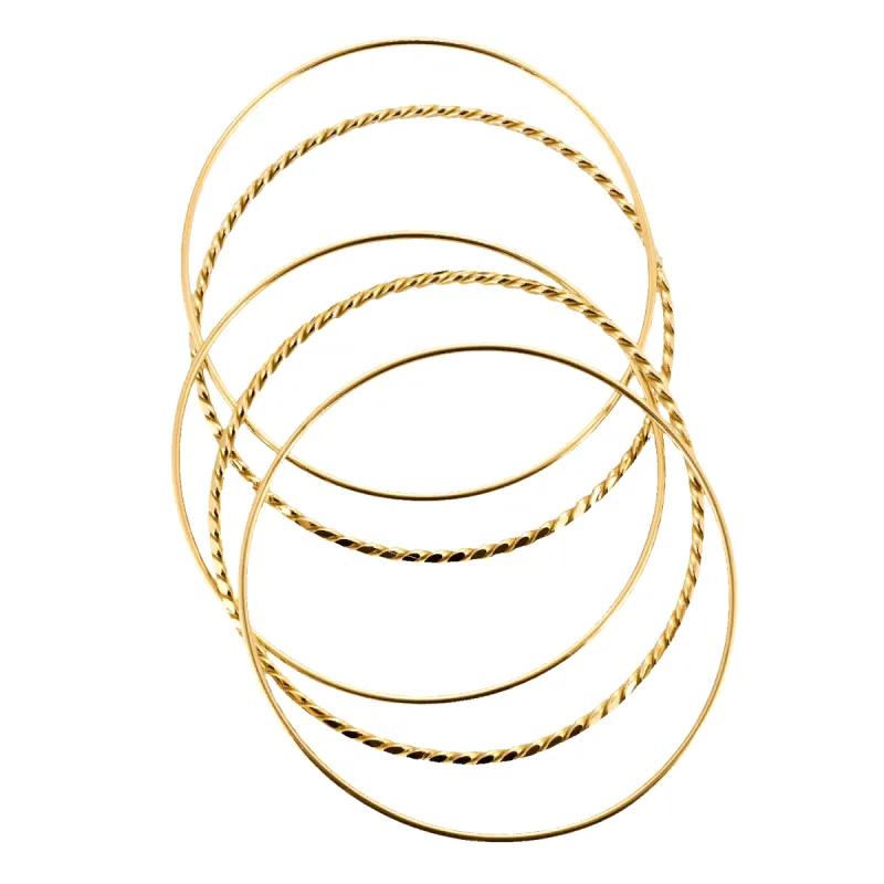 Bracelets alternés or jaune sold by 58 Facettes