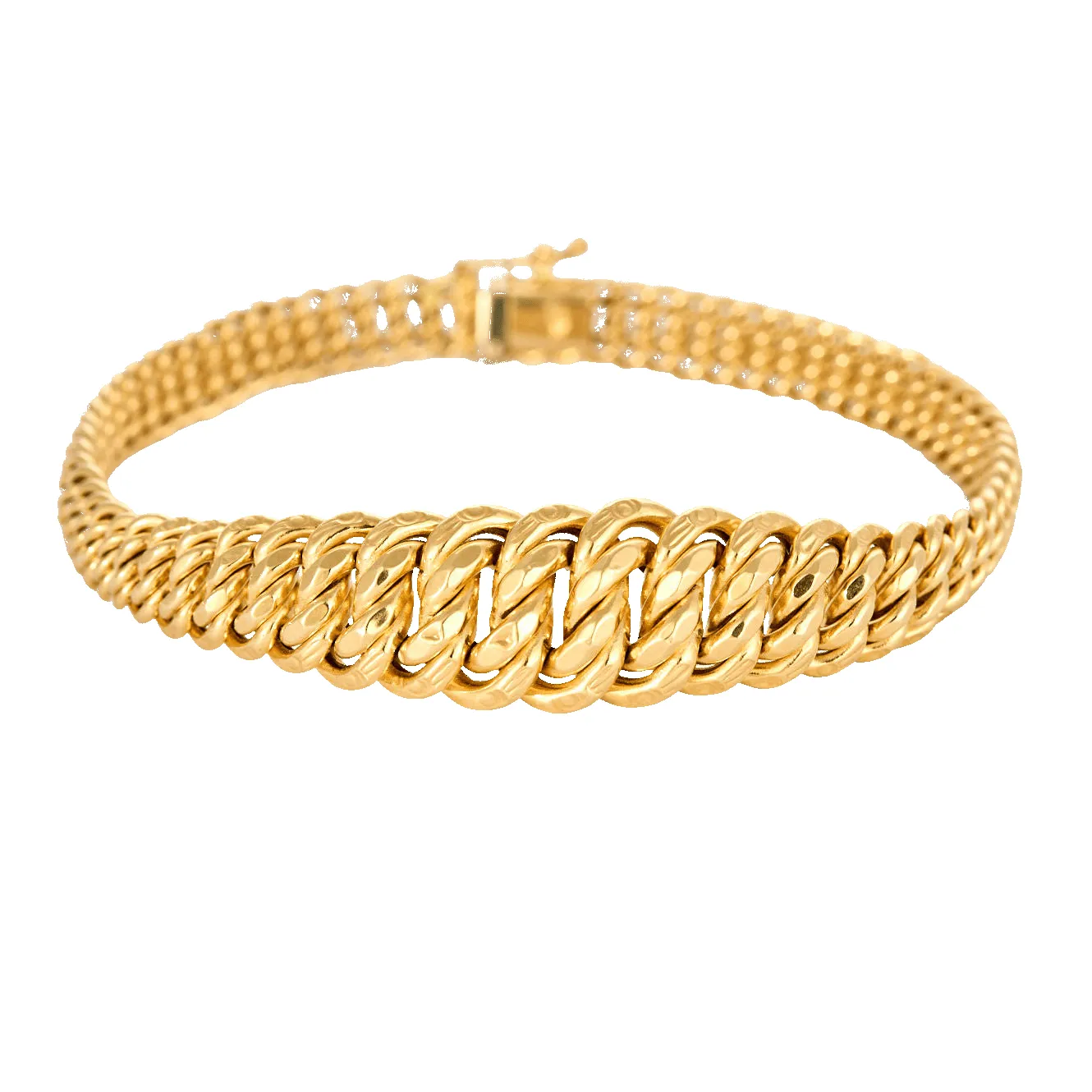 Bracelet or jaune maille américaine sold by 58 Facettes