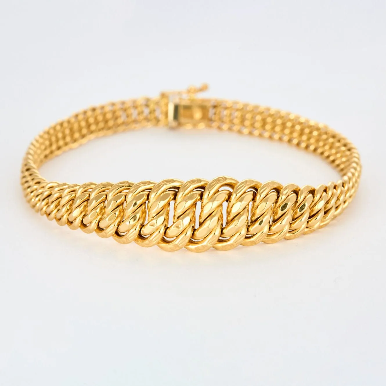 Bracelet or jaune maille américaine sold by 58 Facettes product image thumbnail 2