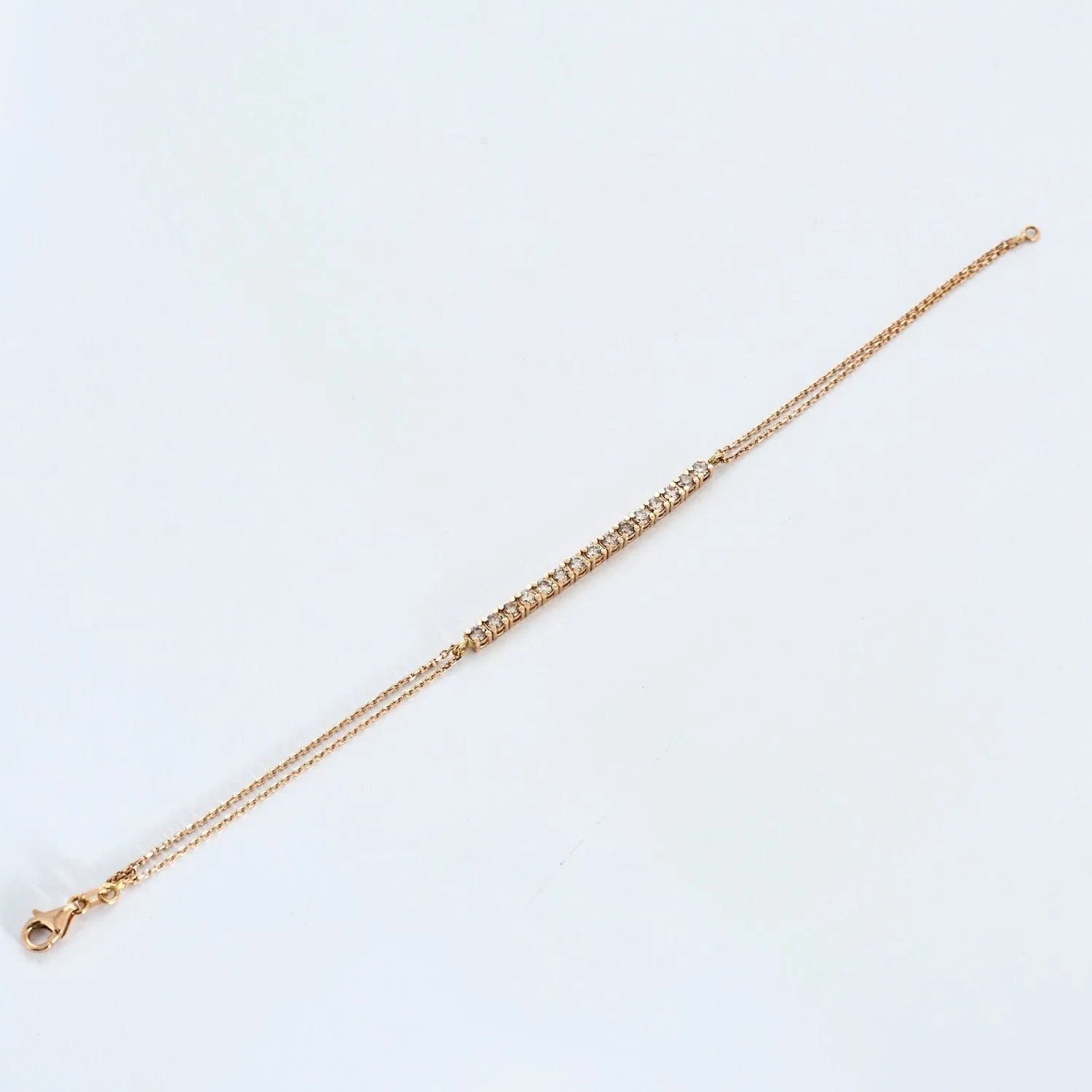 Bracelet rivière de diamants or rose sold by 58 Facettes product image thumbnail 5