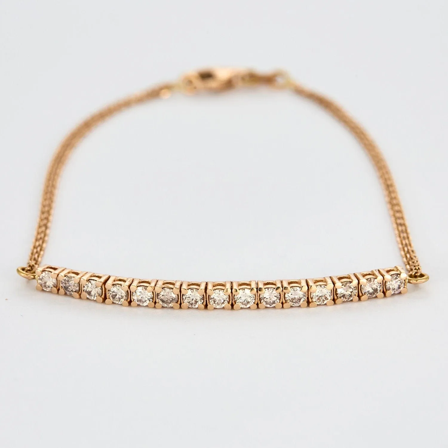 Bracelet rivière de diamants or rose sold by 58 Facettes product image thumbnail 3