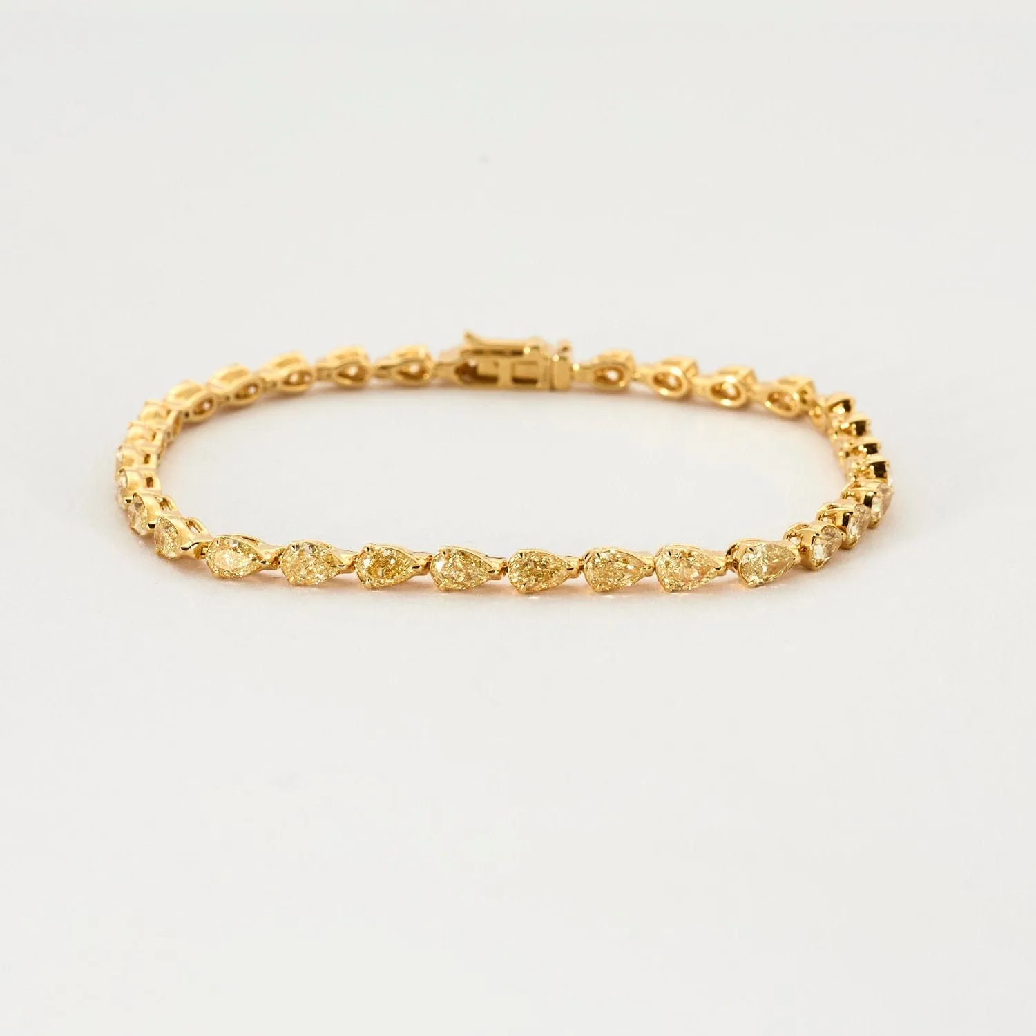 Bracelet Ligne or jaune et diamants jaunes sold by 58 Facettes product image thumbnail 3