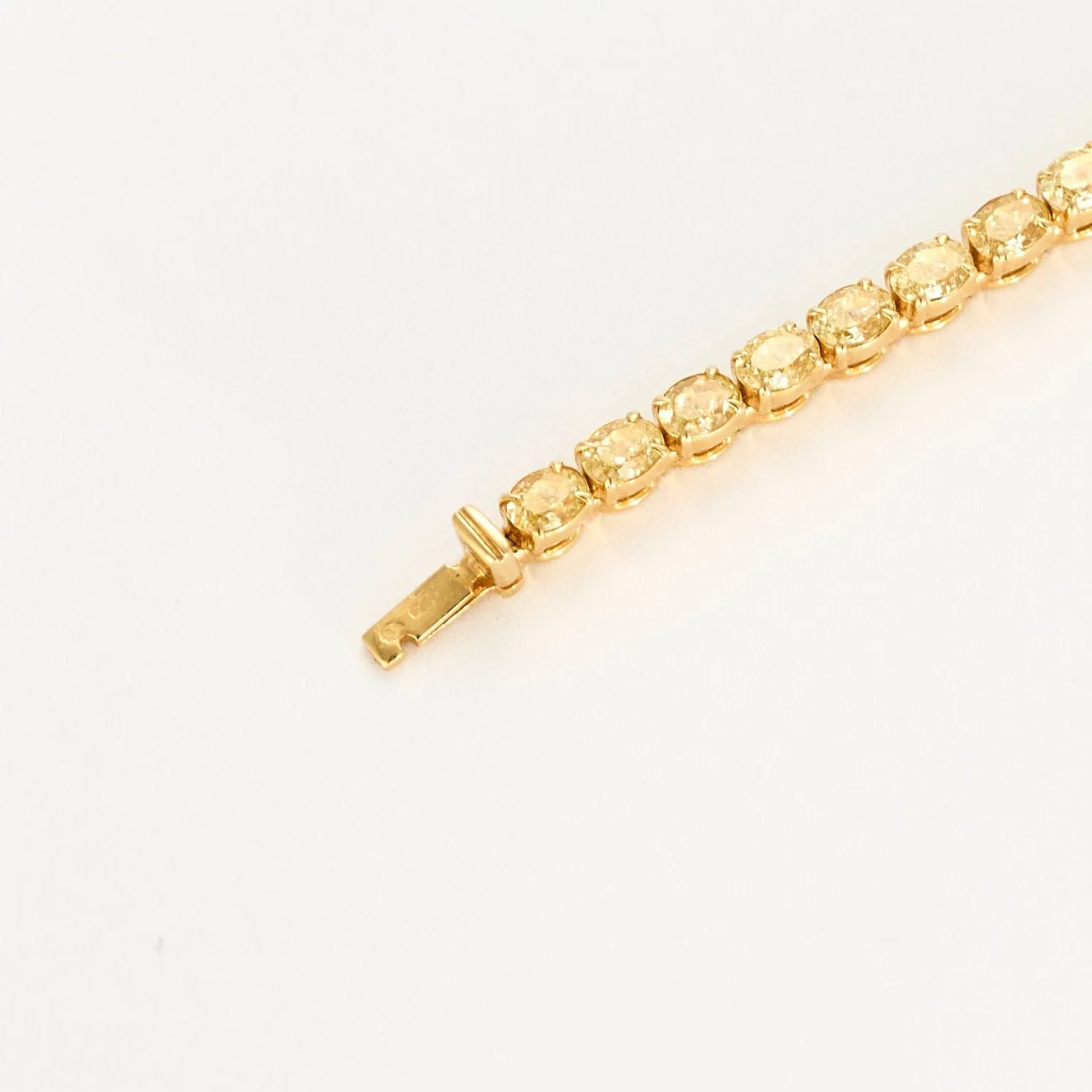 Bracelet Ligne or jaune et diamants jaunes sold by 58 Facettes product image thumbnail 5