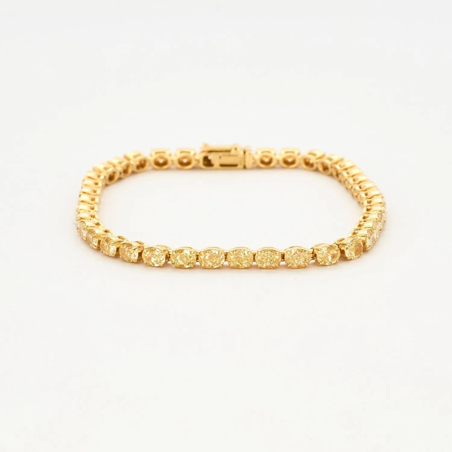 Bracelet Ligne or jaune et diamants jaunes sold by 58 Facettes product image thumbnail 3