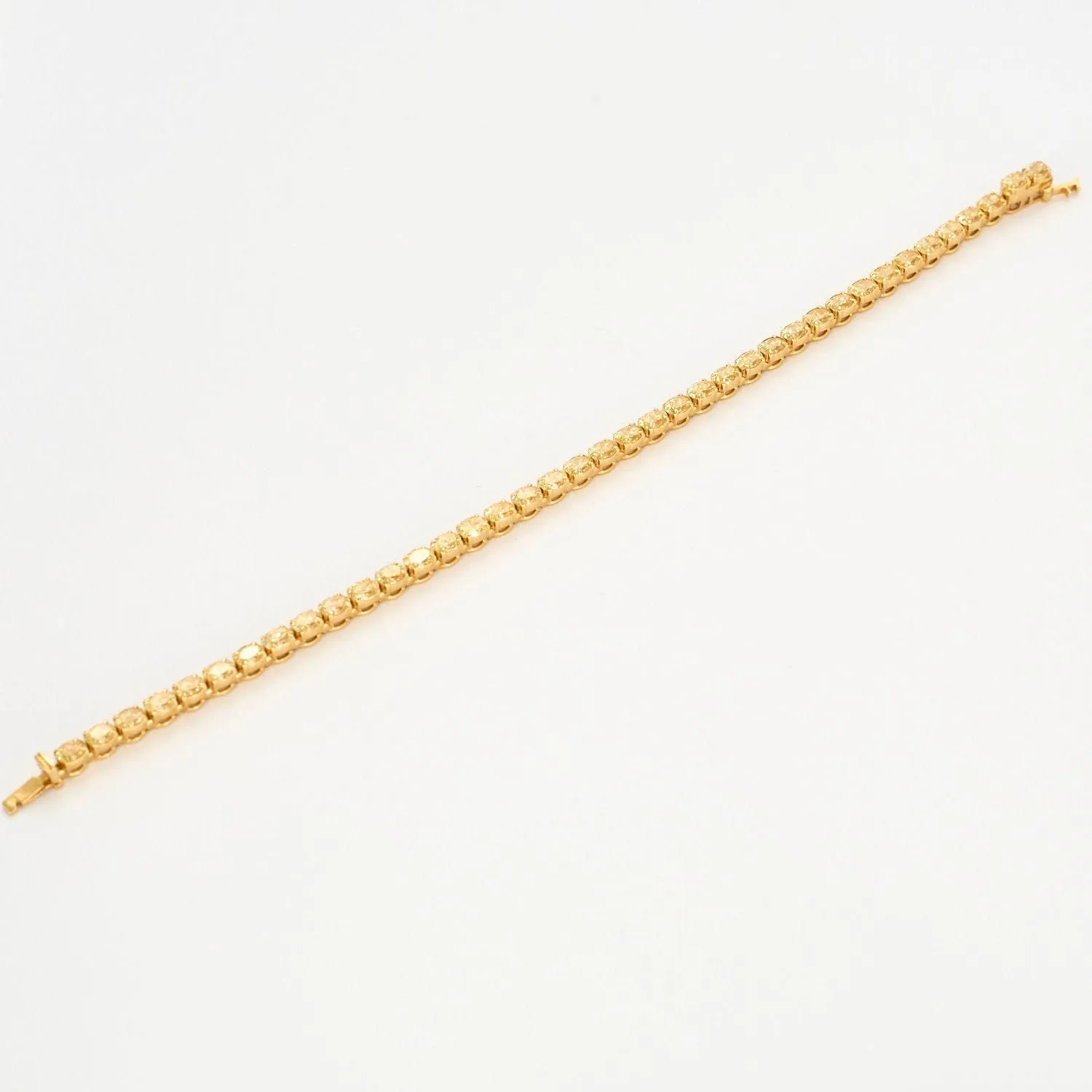 Bracelet Ligne or jaune et diamants jaunes sold by 58 Facettes product image thumbnail 4