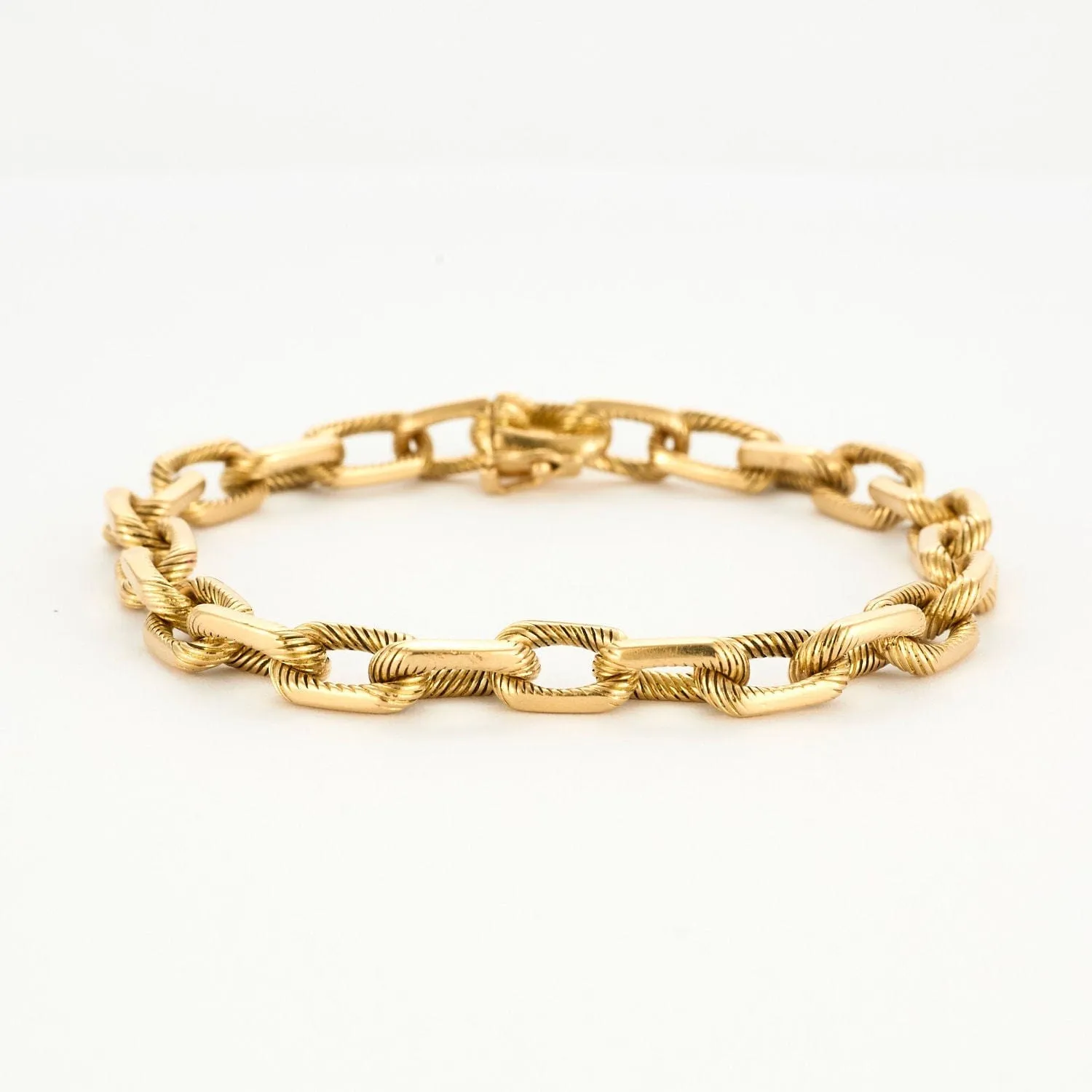 Boucheron - Bracelet vintage deux tons en or jaune 750 sold by 58 Facettes product image thumbnail 2