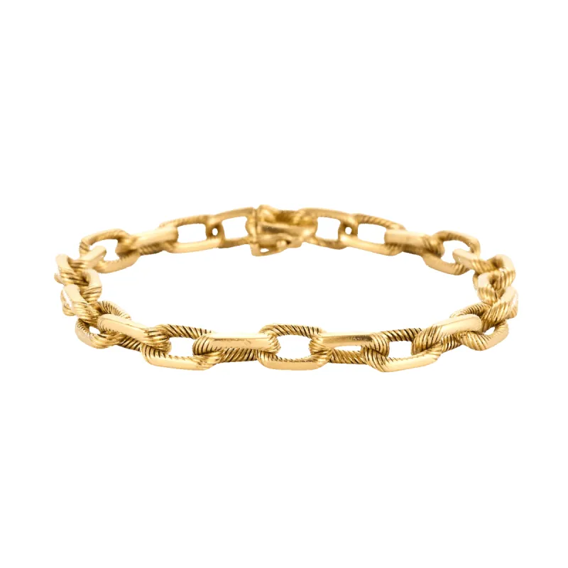 Boucheron - Bracelet vintage deux tons en or jaune 750 made by 58 Facettes