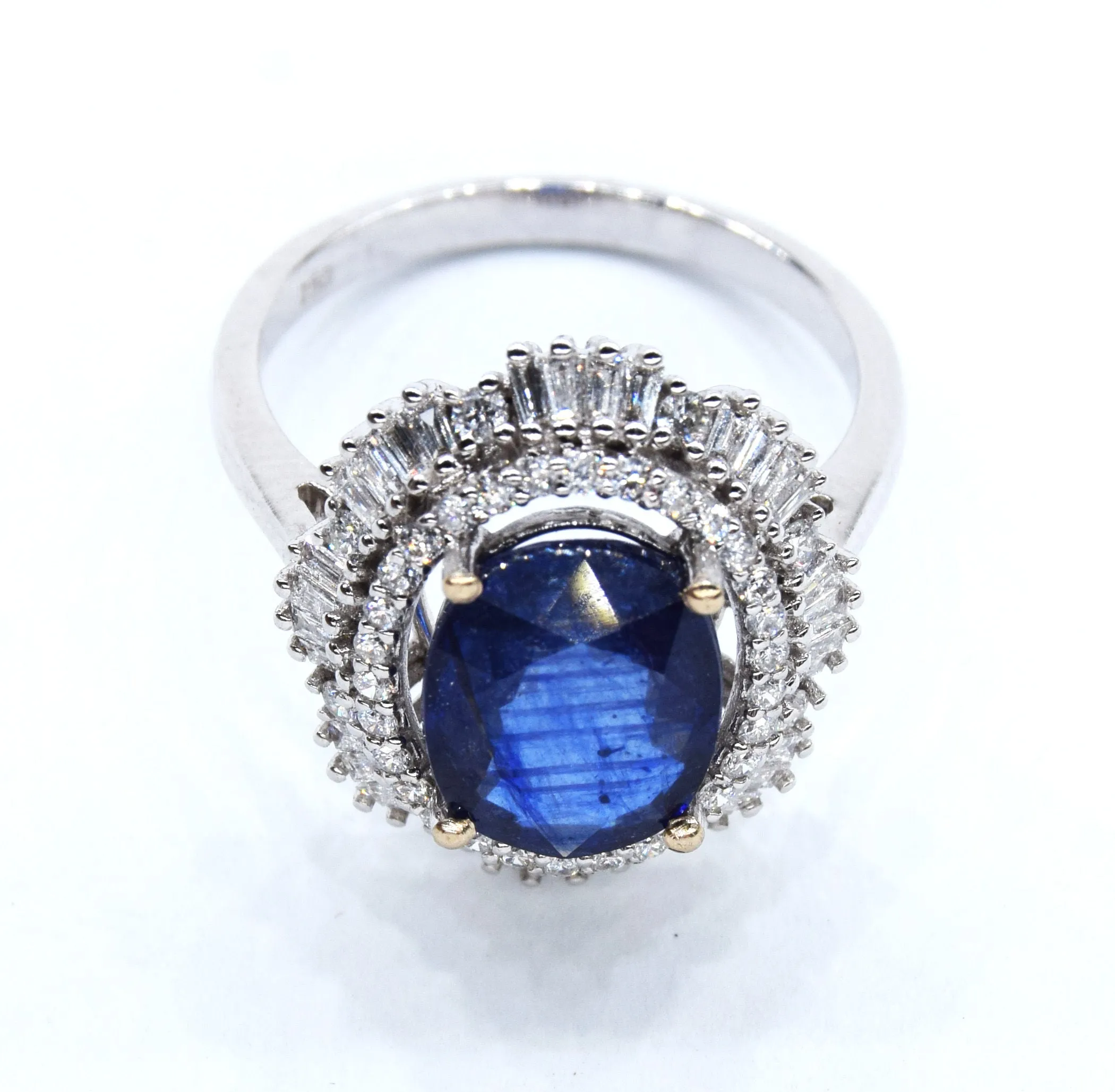 Bague en or avec saphir et diamant sold by 58 Facettes product image thumbnail 4