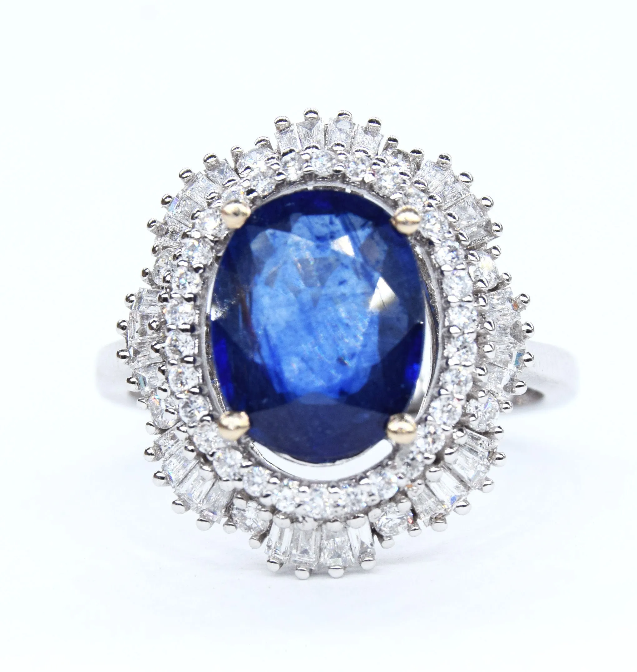 Bague en or avec saphir et diamant sold by 58 Facettes product image thumbnail 2