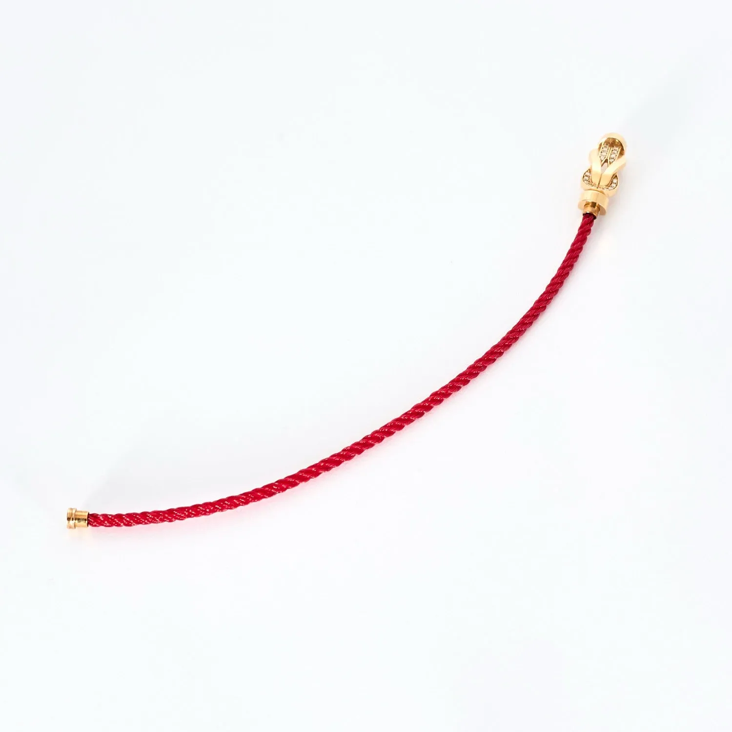 FRED-CHANCE INFINIE- Bracelet moyen modèle en or rose et diamants et 10 câbles nylon sold by 58 Facettes product image thumbnail 3