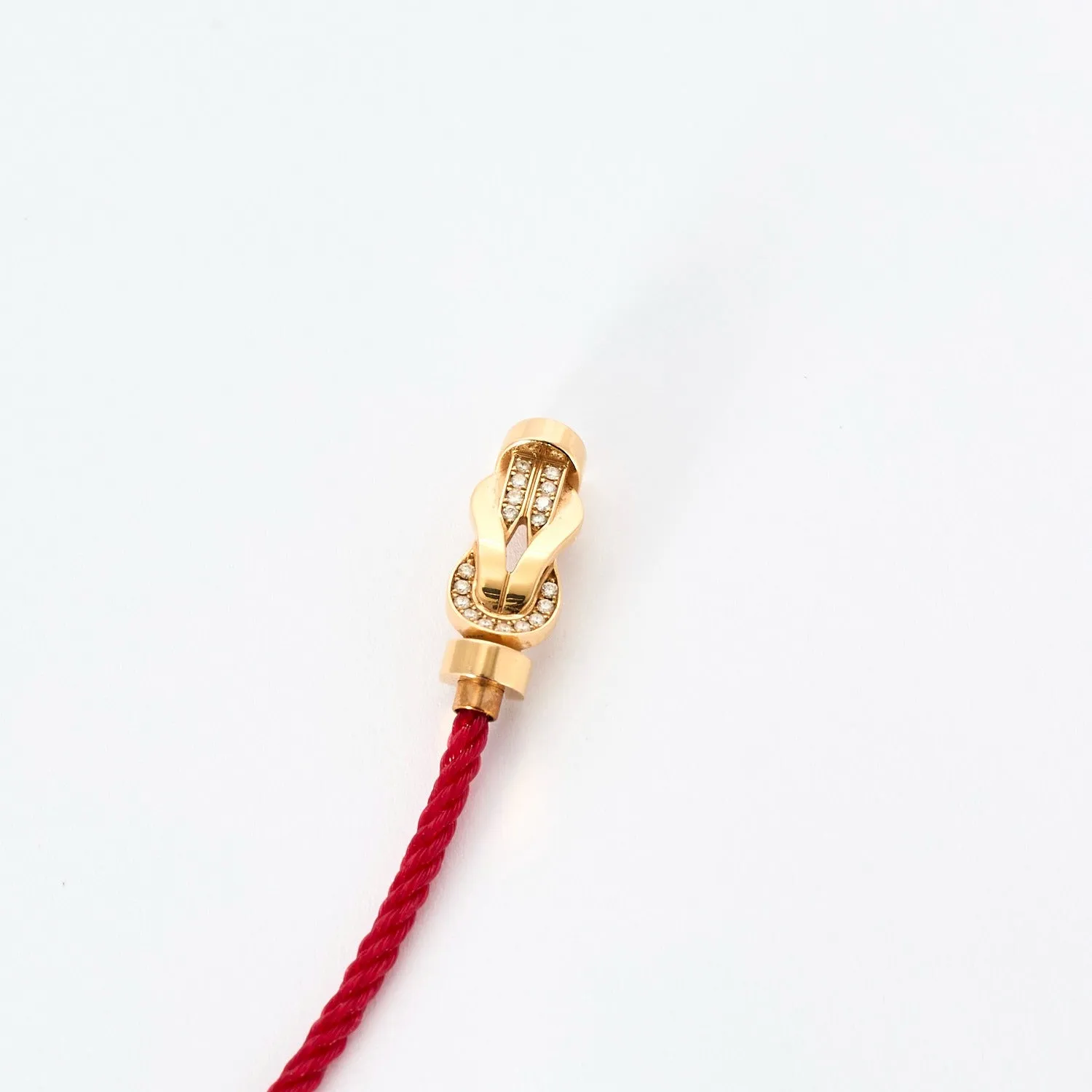 FRED-CHANCE INFINIE- Bracelet moyen modèle en or rose et diamants et 10 câbles nylon sold by 58 Facettes product image thumbnail 5