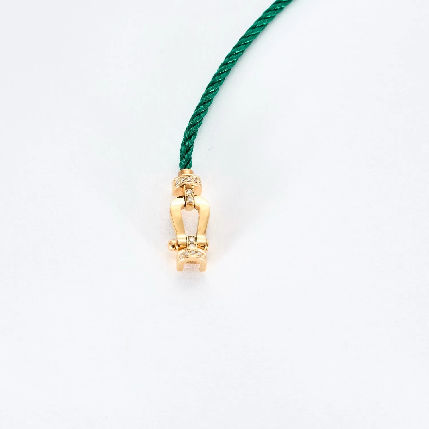 FRED-Force 10-Bracelet moyen modèle en or rose rose et diamants et 5 câbles acier sold by 58 Facettes product image thumbnail 4