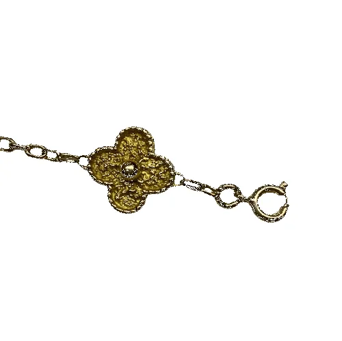VAN CLEEF & ARPELS - BRACELET VINTAGE ALHAMBRA OR JAUNE sold by 58 Facettes product image thumbnail 3