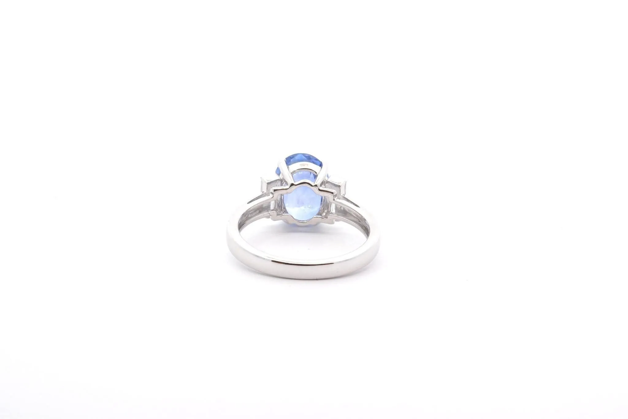 Bague saphir de Ceylan 3,09cts et diamants sold by 58 Facettes product image thumbnail 5