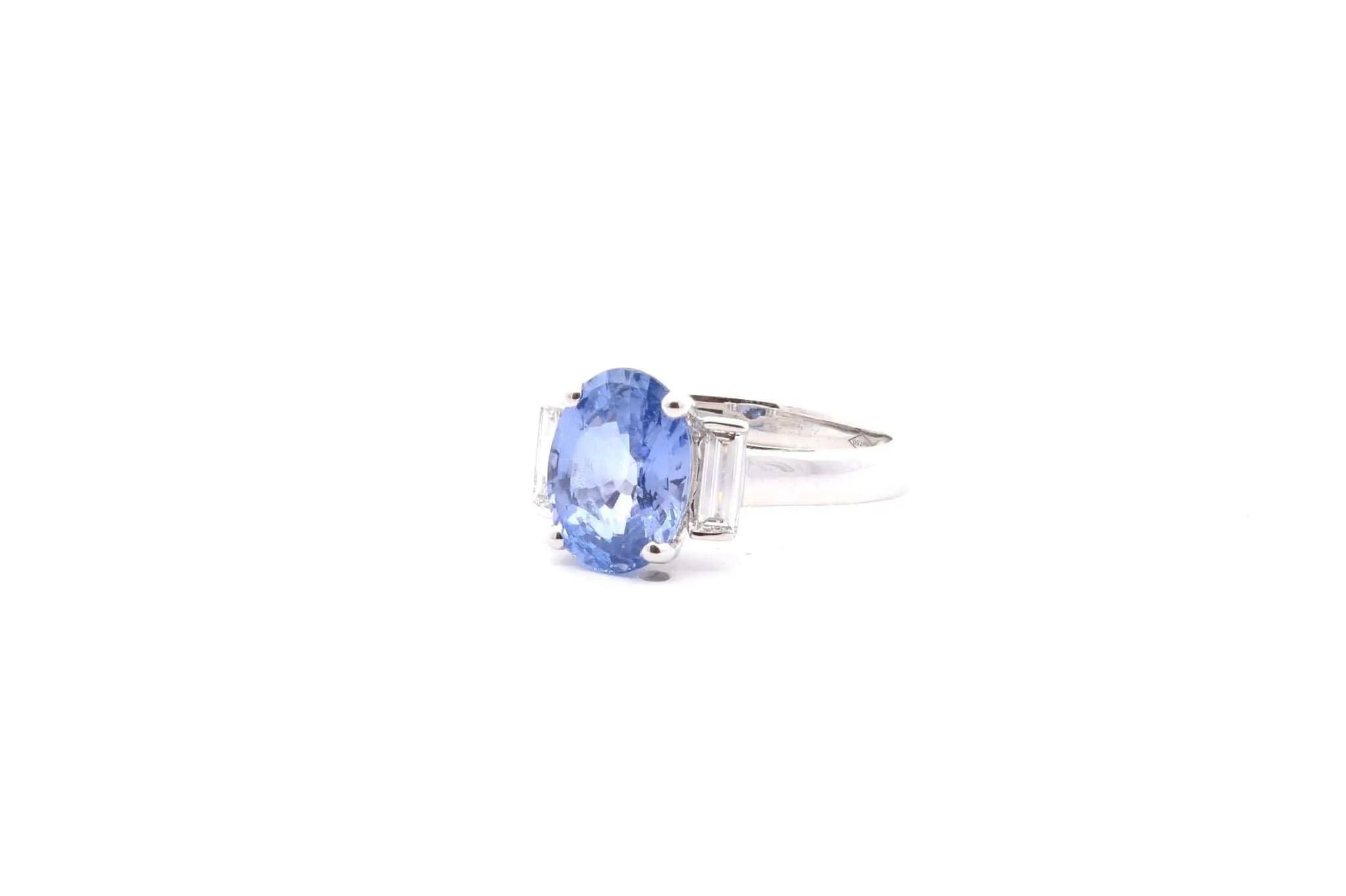 Bague saphir de Ceylan 3,09cts et diamants sold by 58 Facettes product image thumbnail 2