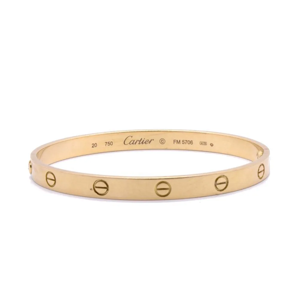 CARTIER - bracelet Love or jaune sold by 58 Facettes product image thumbnail 5