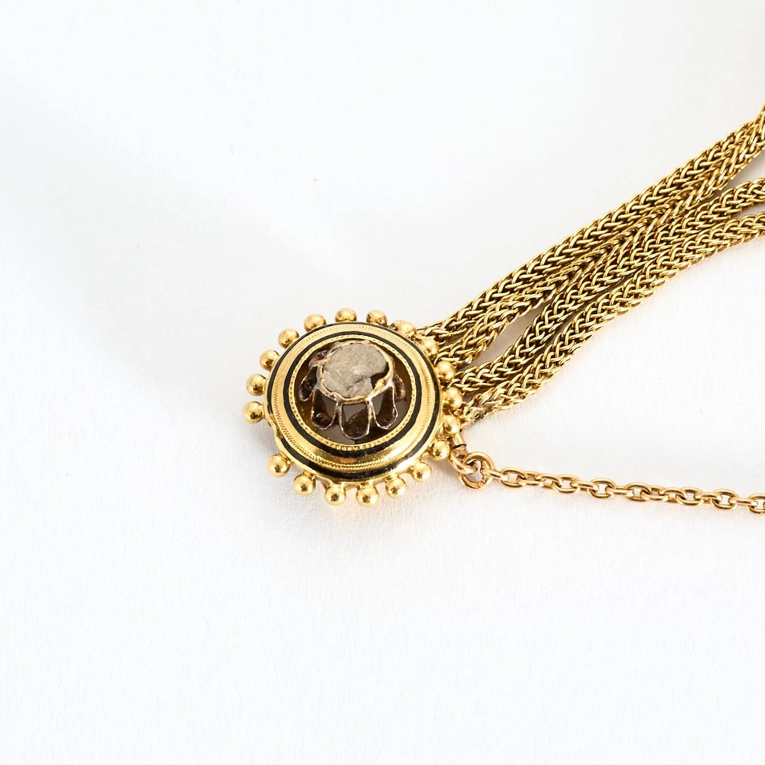 Bracelet Ancien or rose diamants perles sold by 58 Facettes product image thumbnail 4