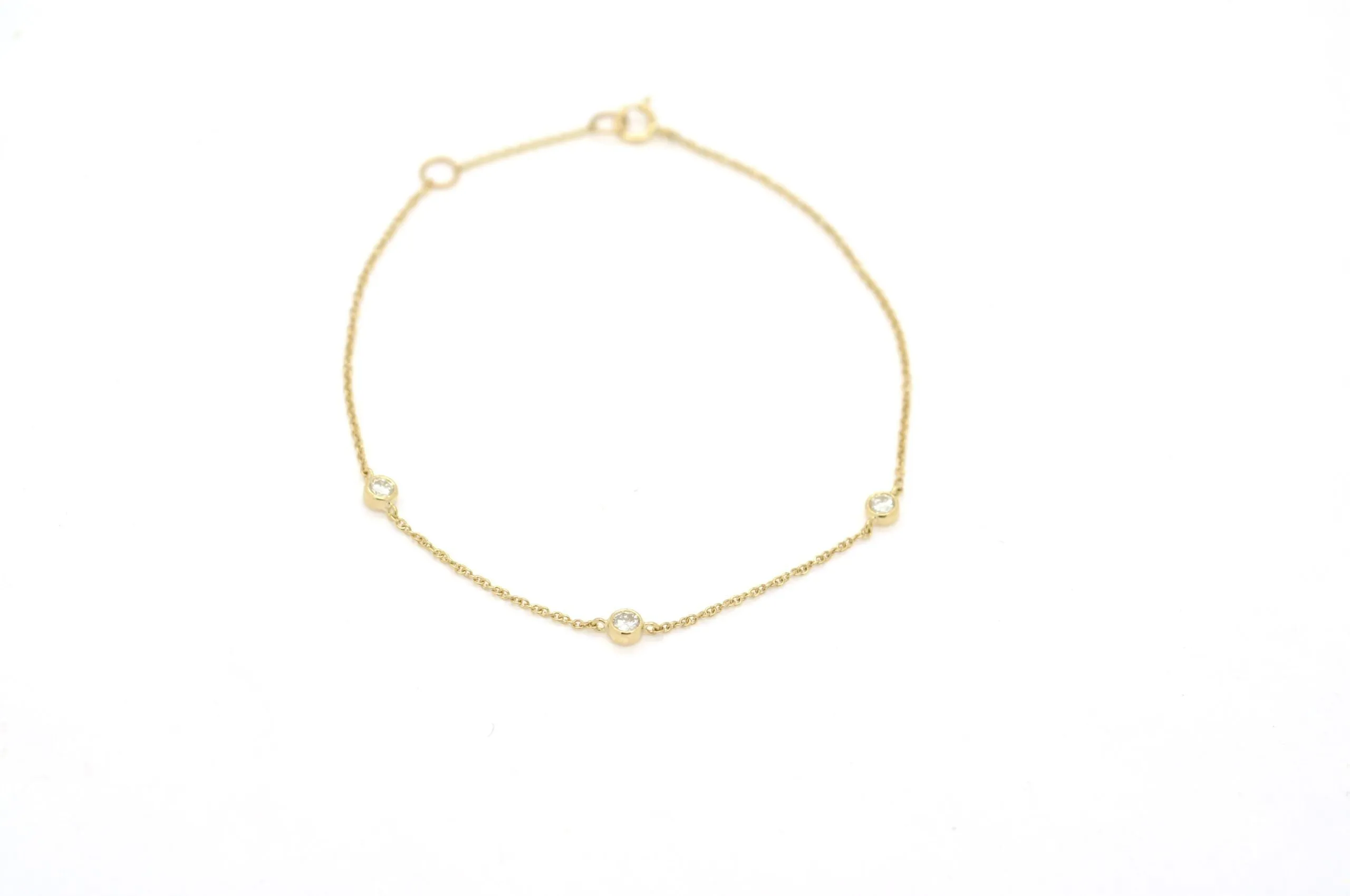 Bracciale in oro giallo con diamanti Ct 0,12 sold by 58 Facettes