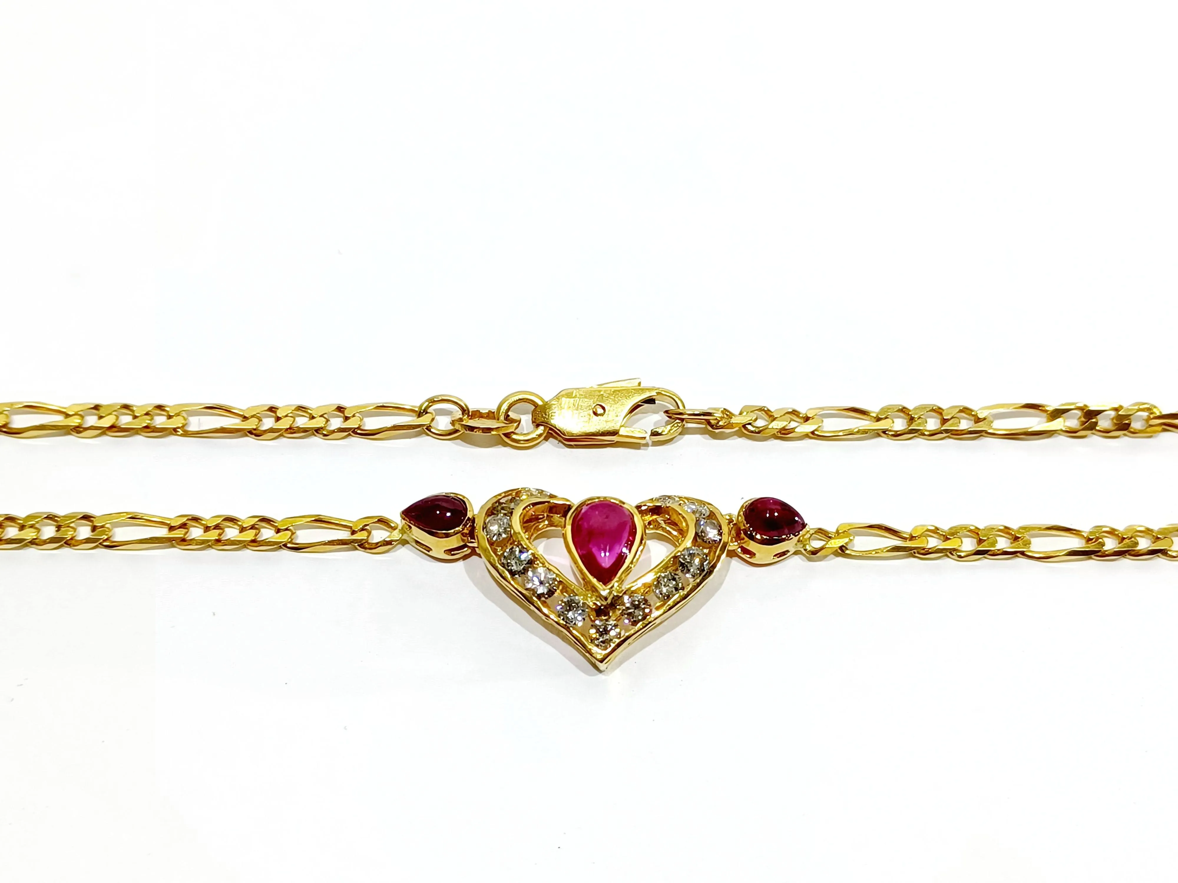 Collier En or, rubis et diamants sold by 58 Facettes product image thumbnail 2