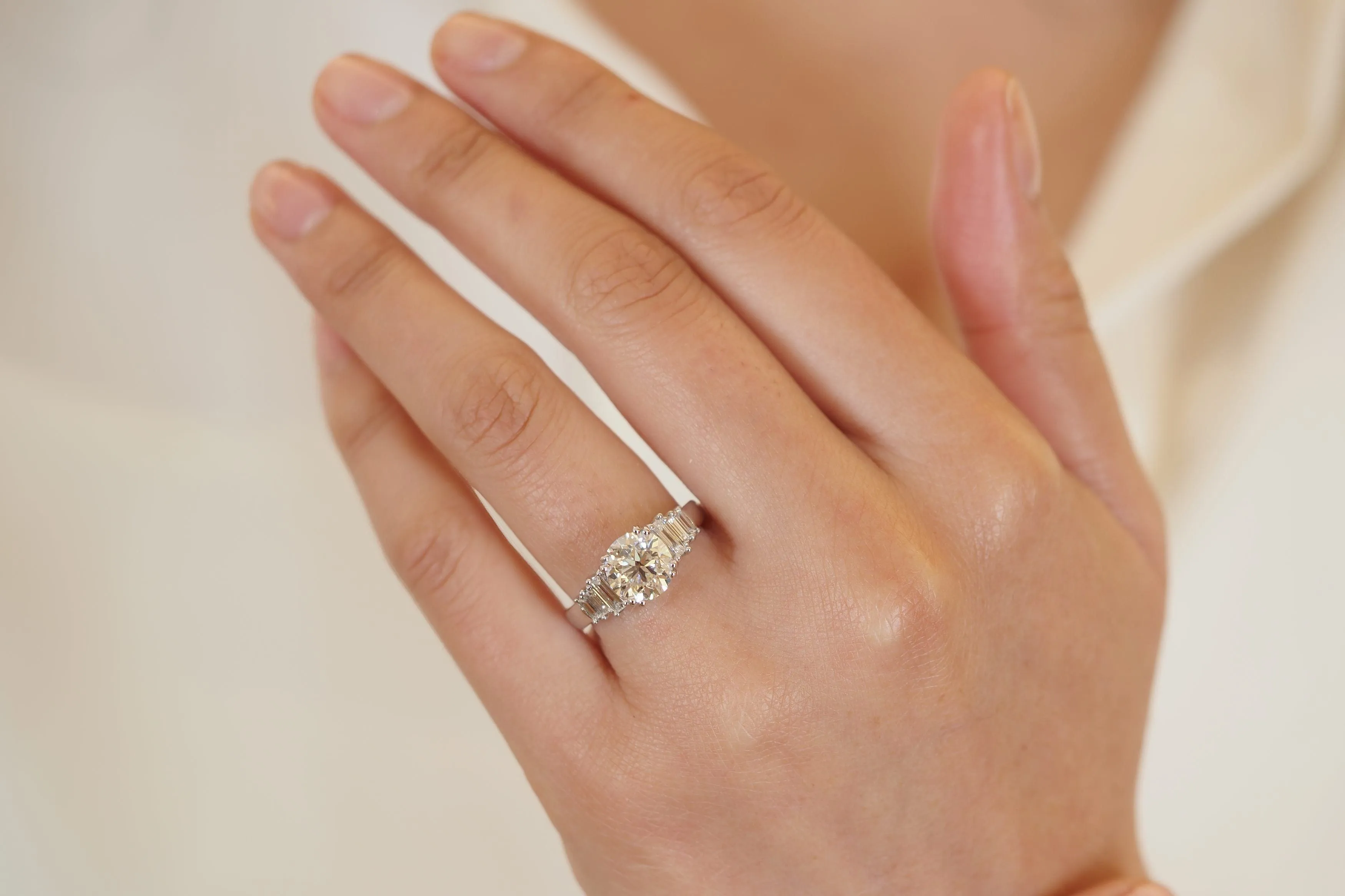 Bague diamant 2,07cts I/SI1 en platine sold by 58 Facettes product image thumbnail 2