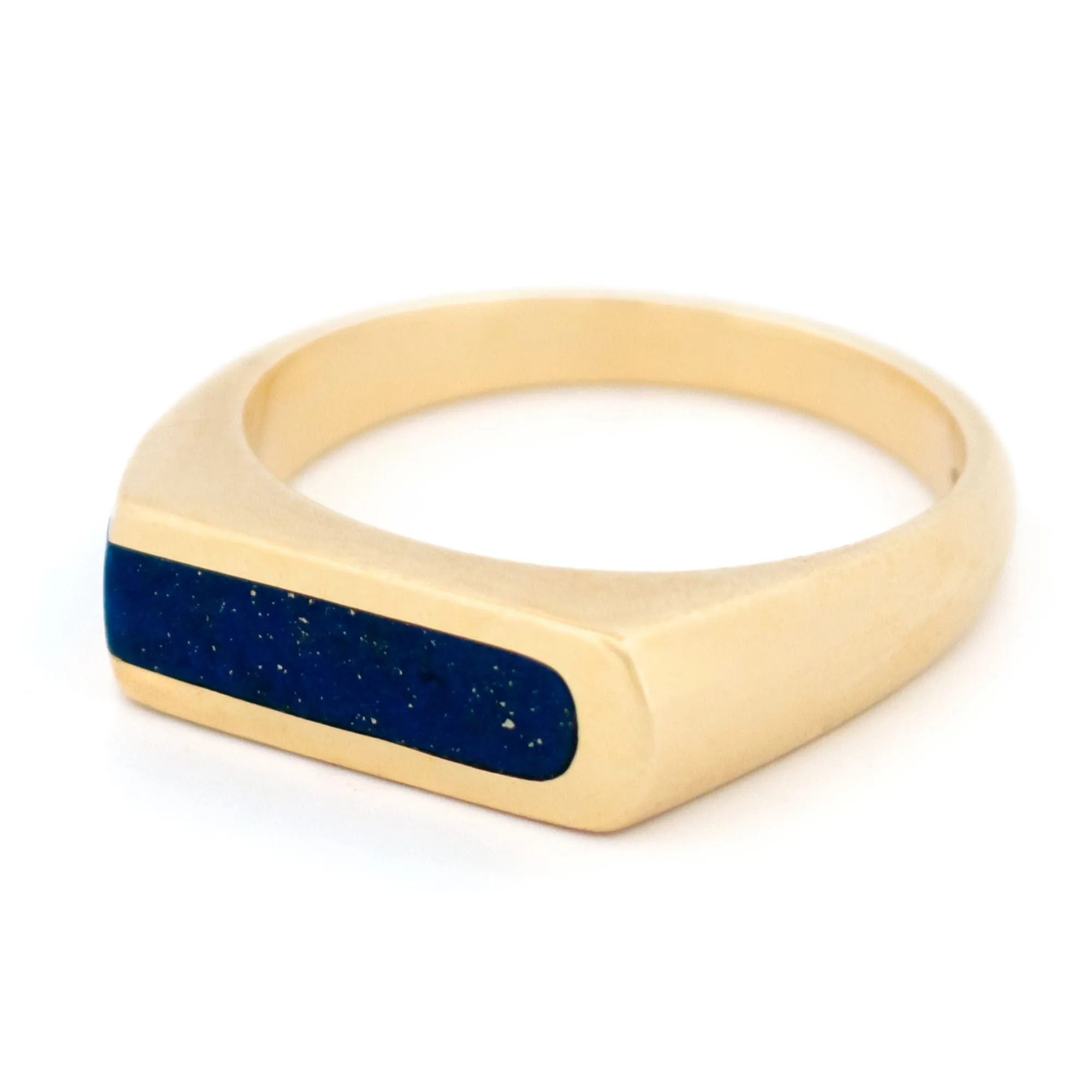 Bague en or jaune et lapis-lazulis sold by 58 Facettes product image thumbnail 5
