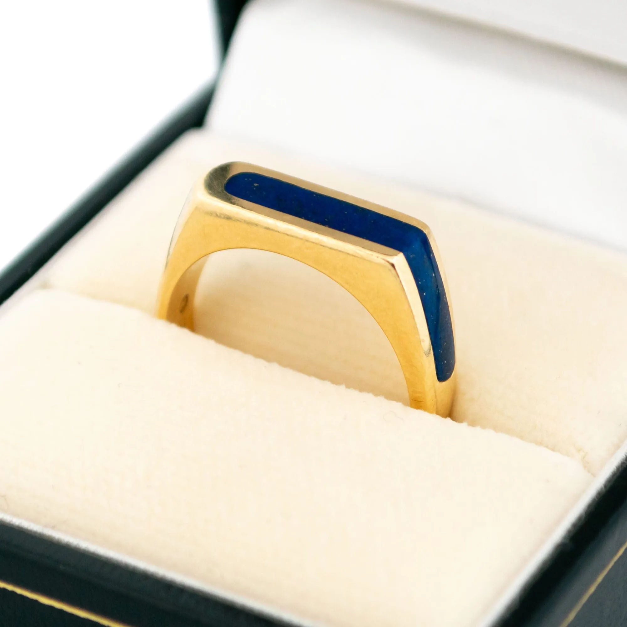 Bague en or jaune et lapis-lazulis sold by 58 Facettes product image thumbnail 3
