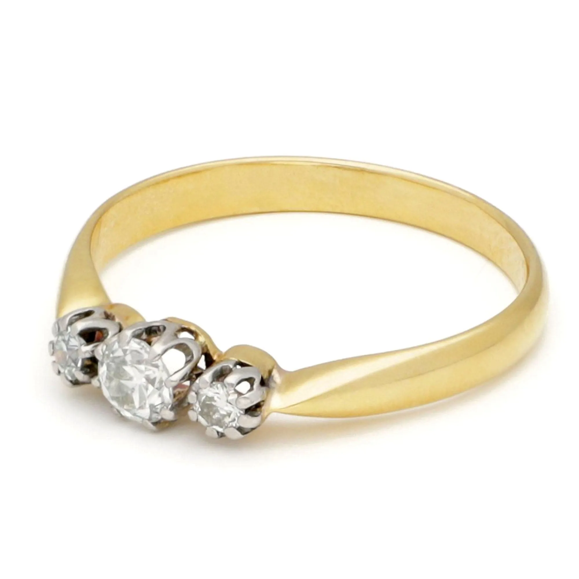 Bague Trilogie en or bicolore et diamants sold by 58 Facettes product image thumbnail 3