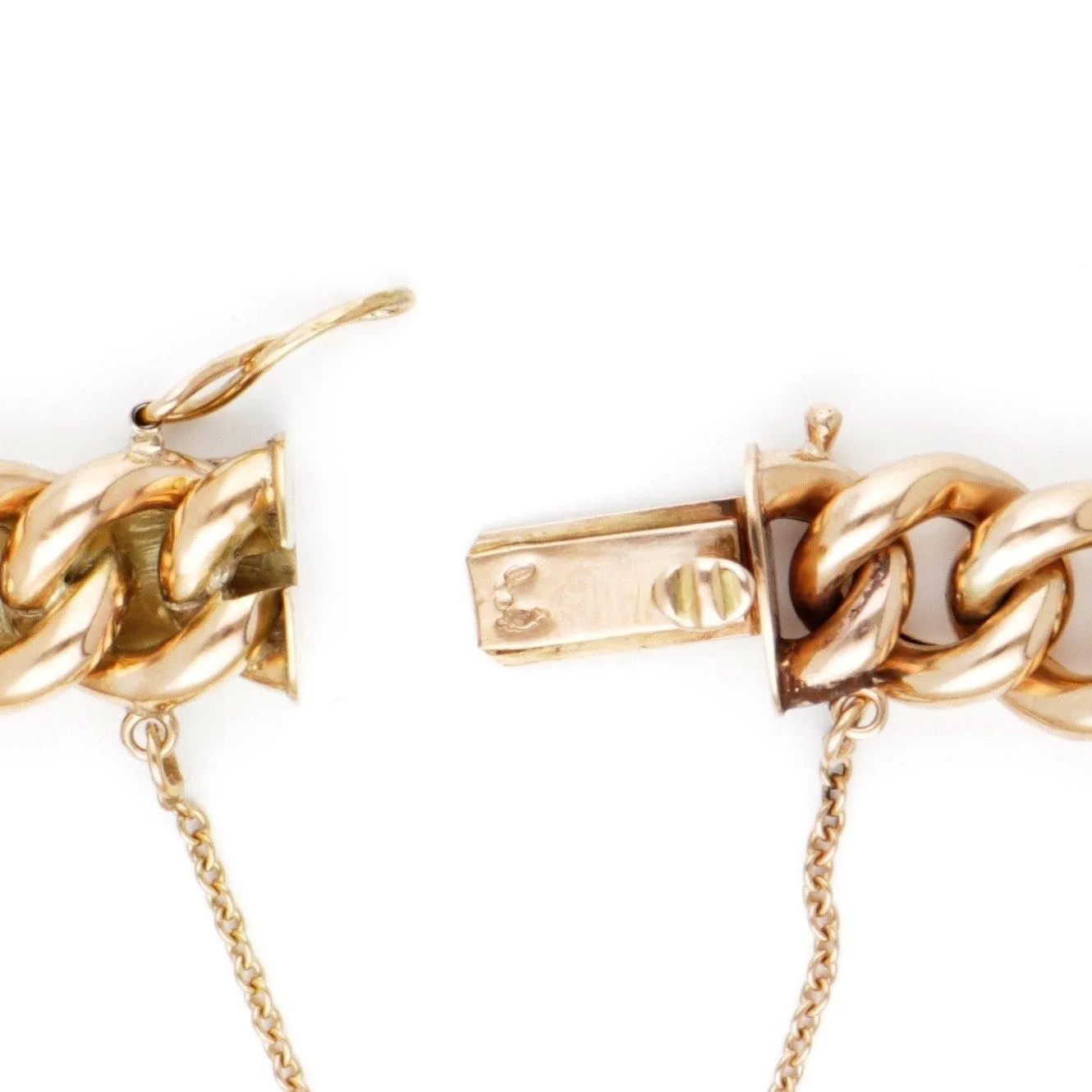 Bracelet à maillons gourmette en or jaune sold by 58 Facettes product image thumbnail 5