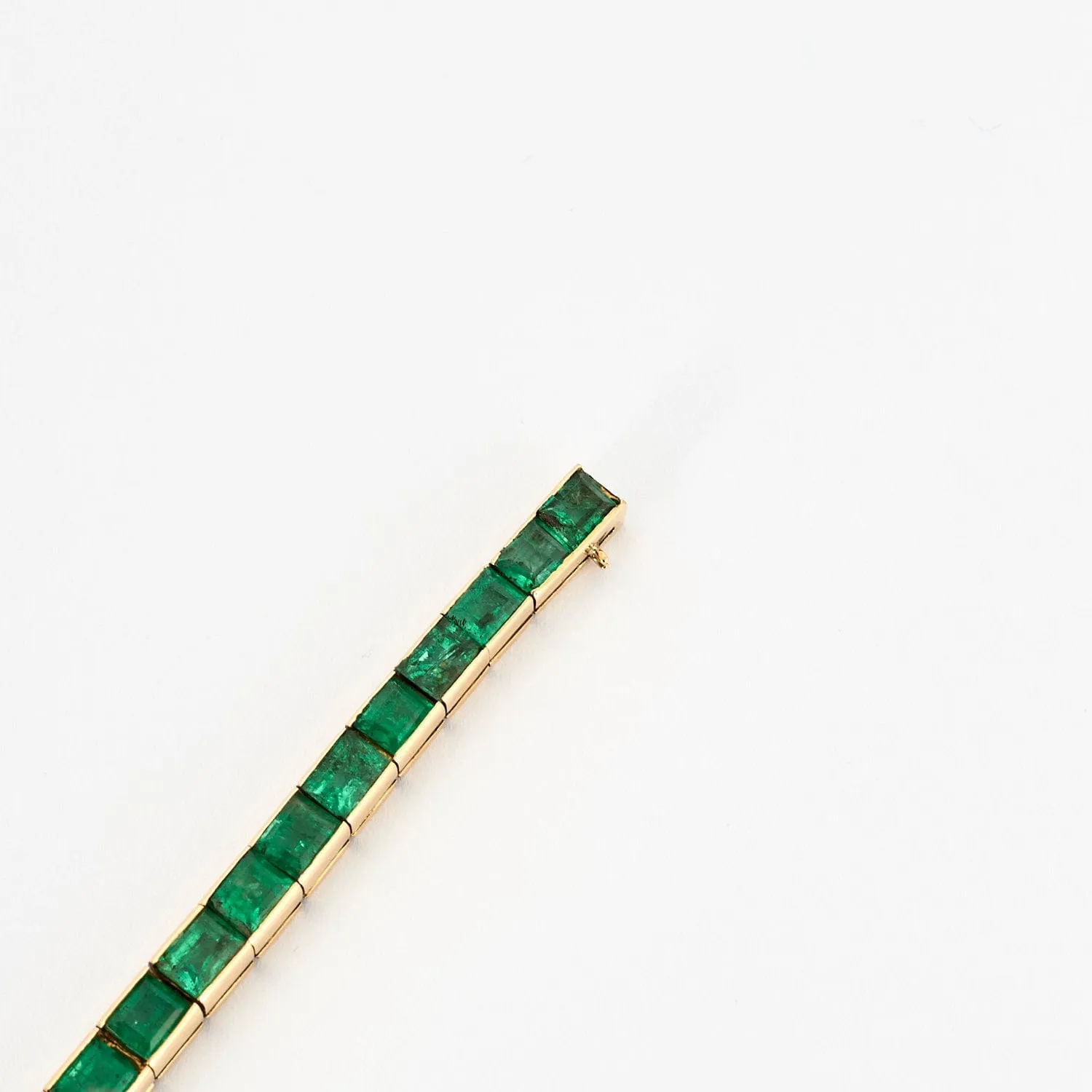 BRACELET LIGNE EMERAUDES OR JAUNE sold by 58 Facettes product image thumbnail 5