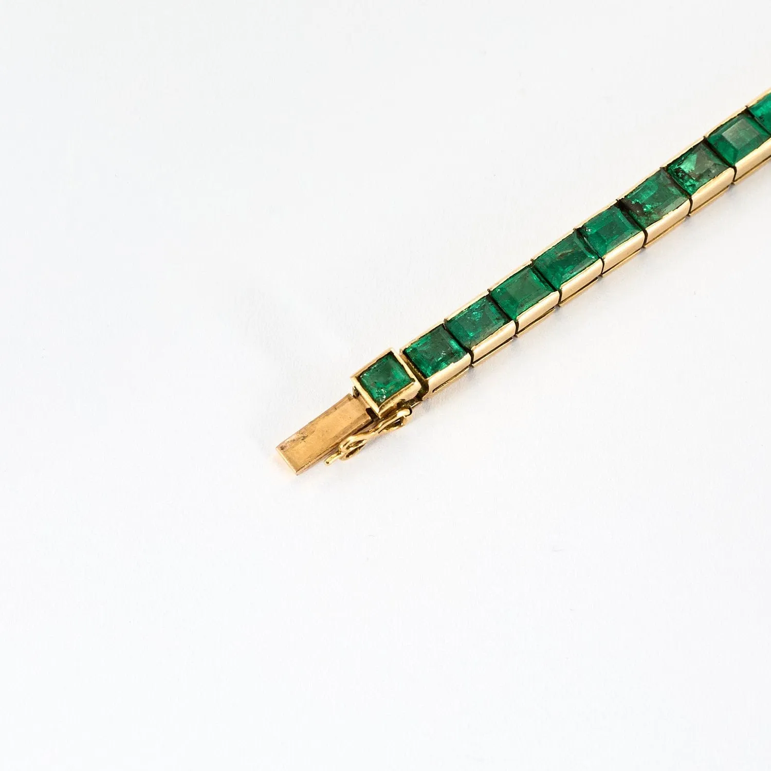 BRACELET LIGNE EMERAUDES OR JAUNE sold by 58 Facettes product image thumbnail 4