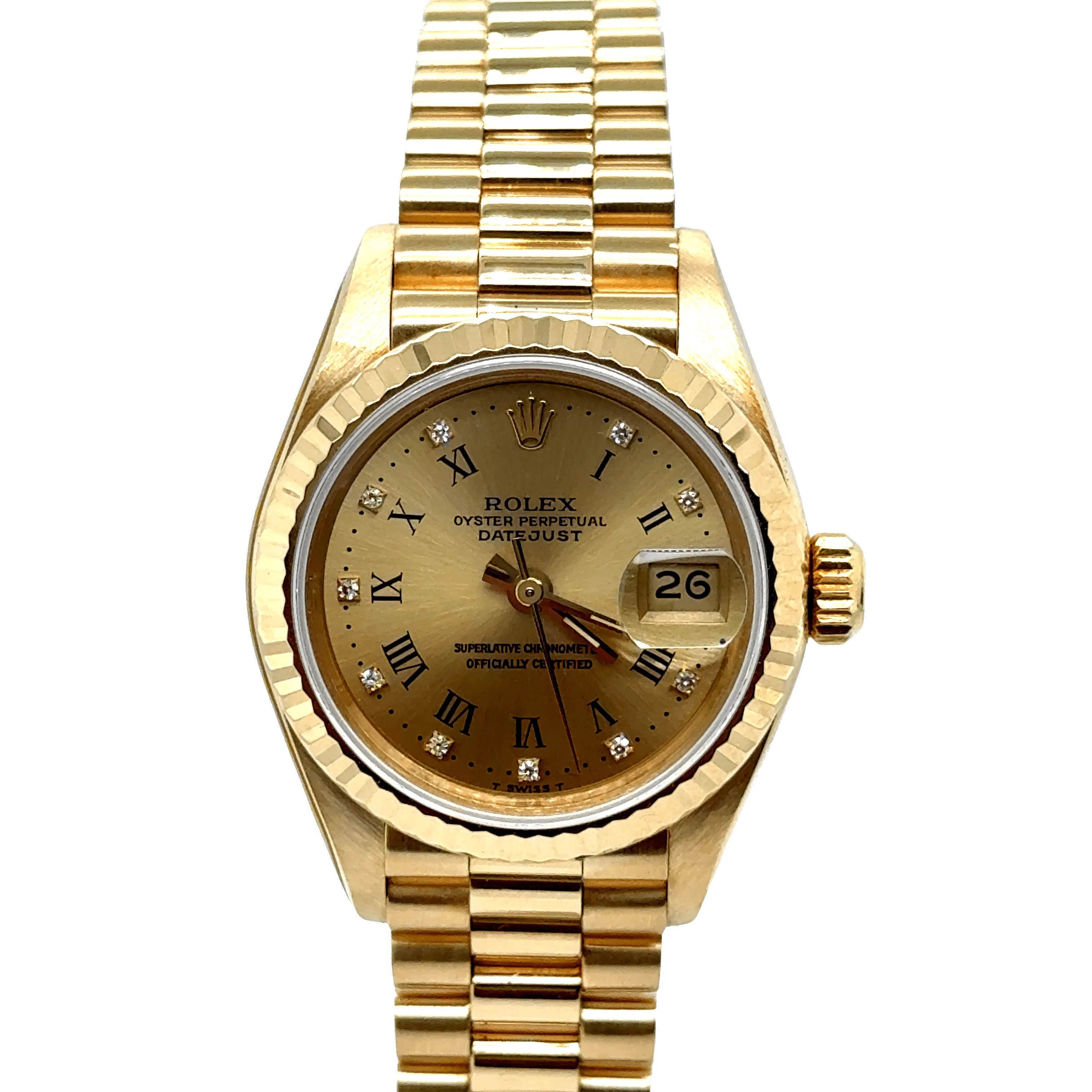 Rolex - Montre Femme date just - Or jaune sold by 58 Facettes product image thumbnail 5