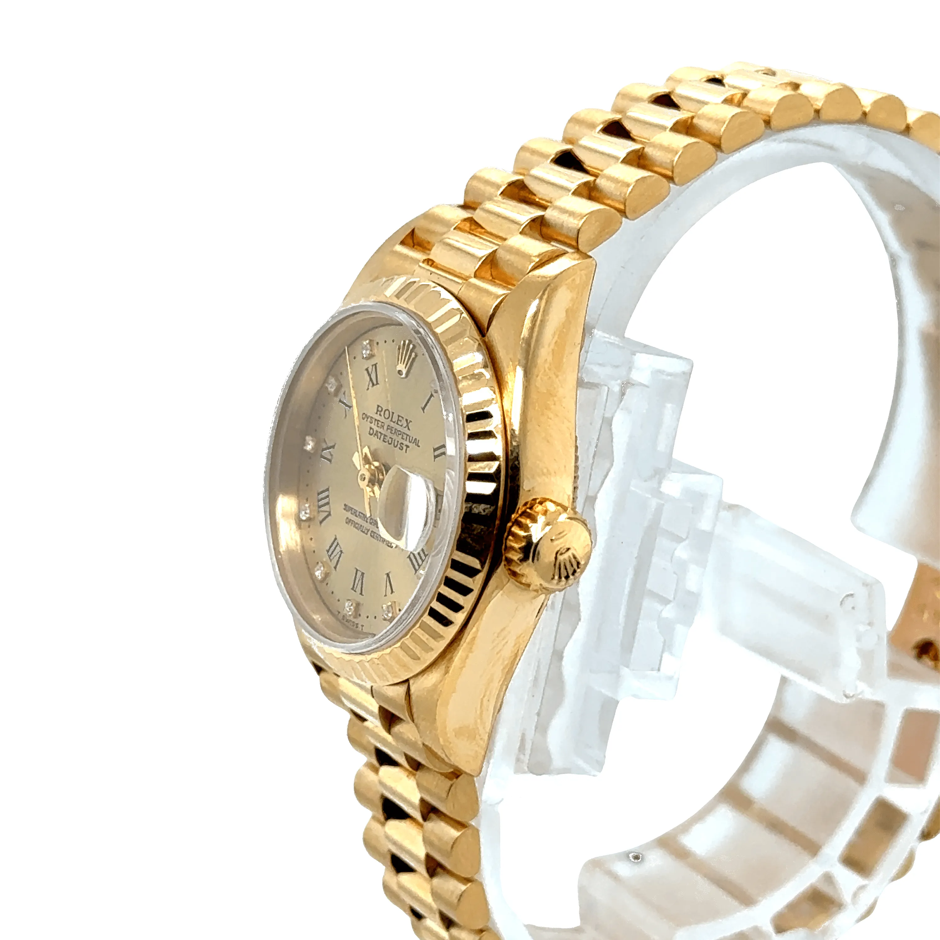 Rolex - Montre Femme date just - Or jaune sold by 58 Facettes product image thumbnail 4