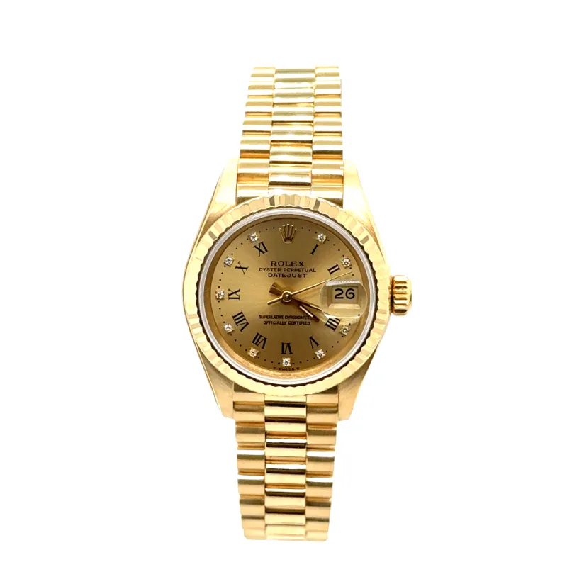 Rolex - Montre Femme date just - Or jaune sold by 58 Facettes