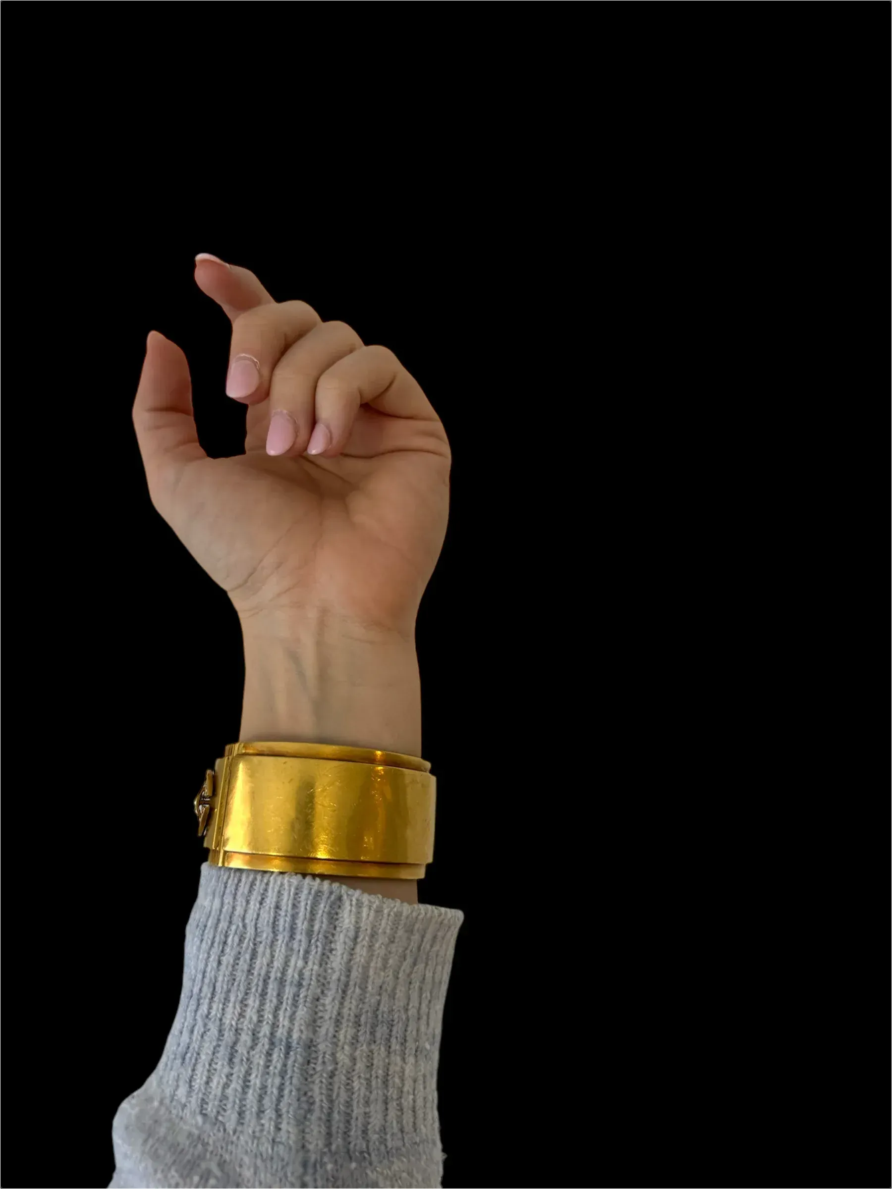 Bracelet jonc fin XIXe siècle en or jaune 18k et perles sold by 58 Facettes product image thumbnail 2