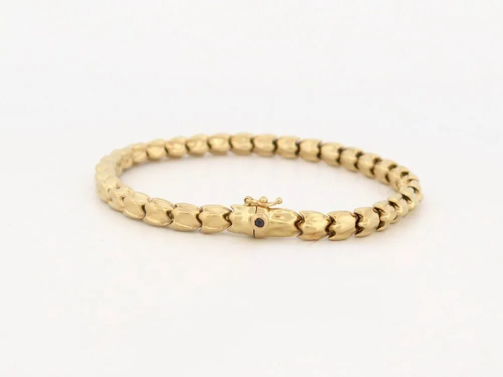 bracelet mailles tulipe en or jaune sold by 58 Facettes product image thumbnail 4