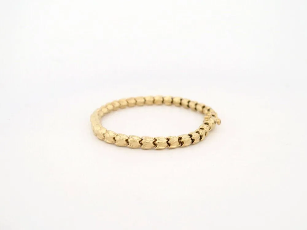 bracelet mailles tulipe en or jaune sold by 58 Facettes product image thumbnail 5