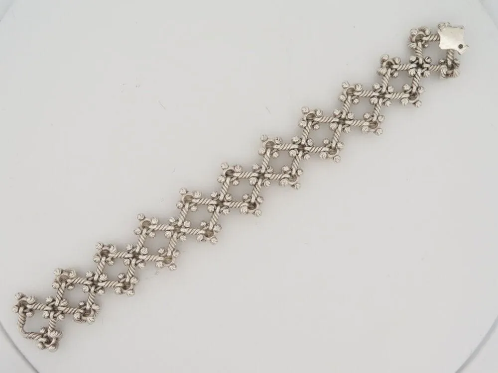 vintage bracelet HERMES noeuds marin 19 cm argent massif 800 sold by 58 Facettes product image thumbnail 3