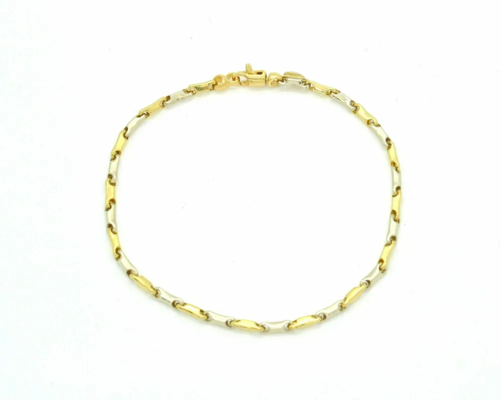 Bracciale in oro giallo e bianco sold by 58 Facettes